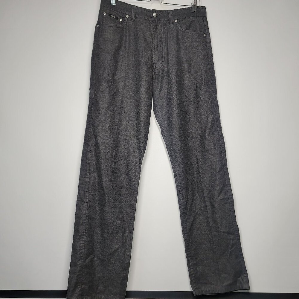 HUGO BOSS Black Chino Arkansas Cotton Blend Casual Pants 34x32